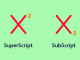 Superscript Superscript